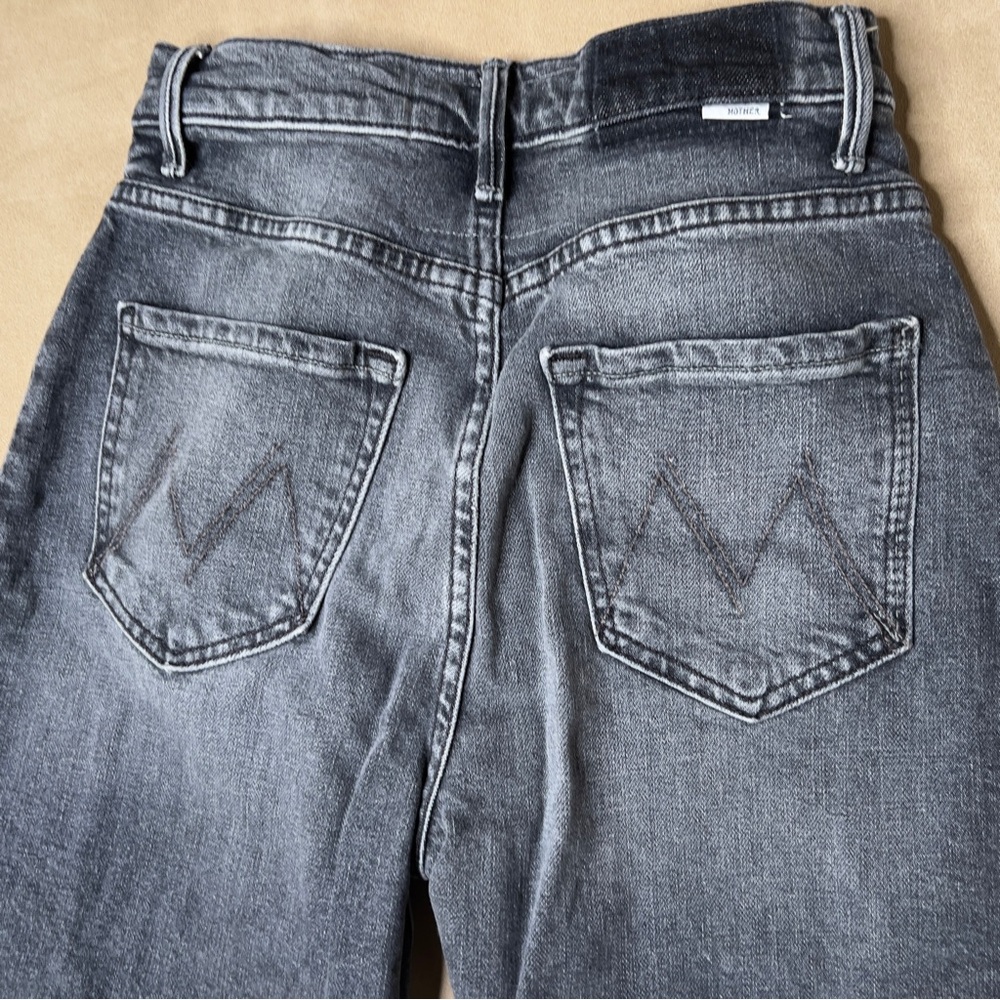 Mother Superior The Half Pipe Flood Barrel Jeans Outta Sight Black - Picture 8 of 11